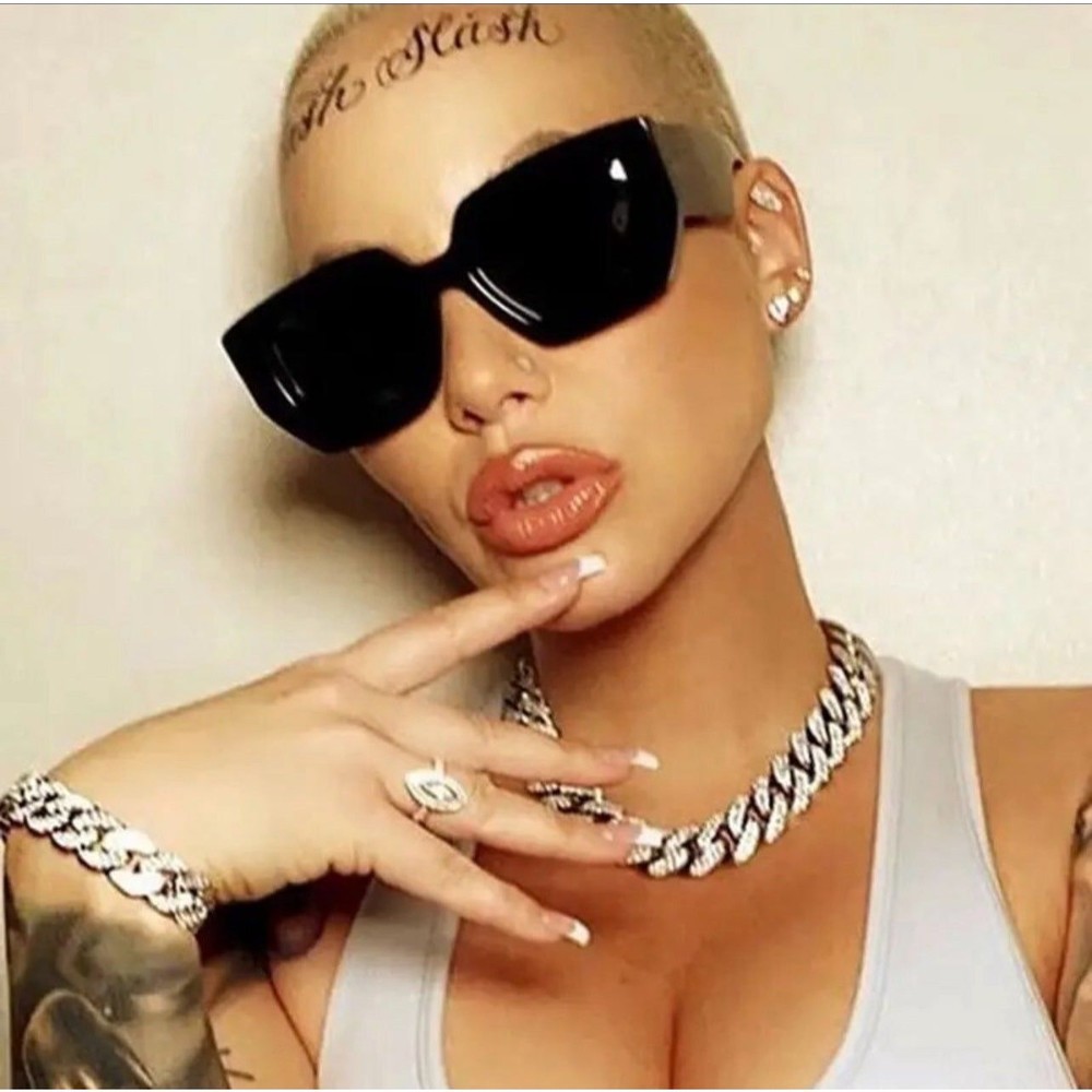 Fashion Square Sunglasses Men Luxury Brand Designer Glasses Woman Eyeglasses Lux